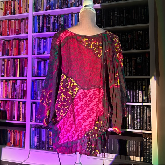 Colourful flowy hippie shirt - Picture 3 of 6